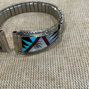 Native MADE Silver and Multicolor Watchtip